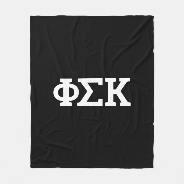 Cobertor De Velo Cartas Phi Sigma Kappa (Frente)