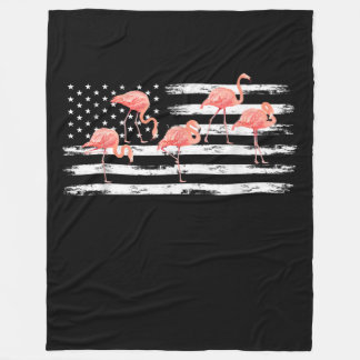 Cobertor De Velo Cartoon Cor-De-Rosa, Flamingo EUA Bandeira 4 De Ju