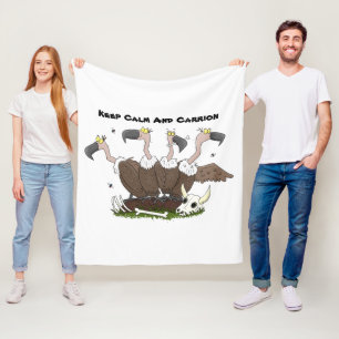 Cobertor De Velo Cartoon humorístico para abutres engraçados