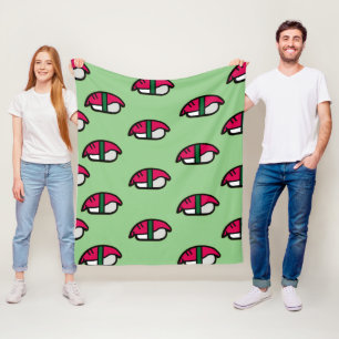 Cobertor De Velo Cartoon Kawaii Sushi, Arroz de Peixe e Algas Marin