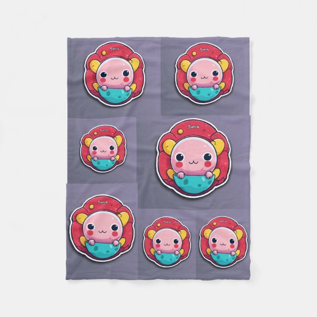 Cobertor De Velo Cartoon mínimo (Frente)