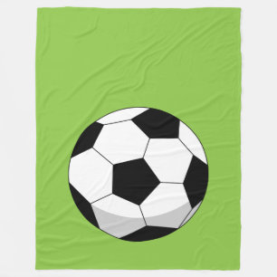 Cobertor De Velo Cartoon Soccer Ball