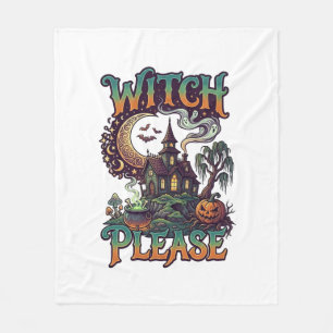Cobertor De Velo Casa Assombrada Witch Please Cauldron Lua Crescent