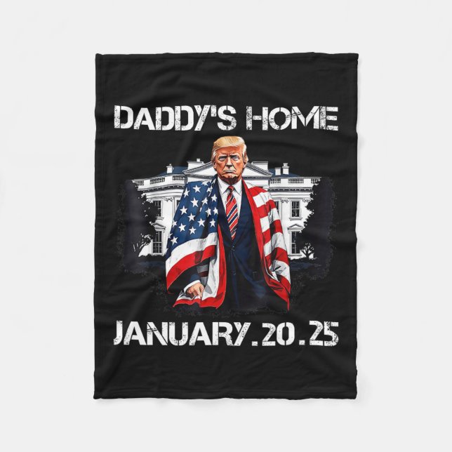 Cobertor De Velo Casa Branca de Trump Daddys (Frente)
