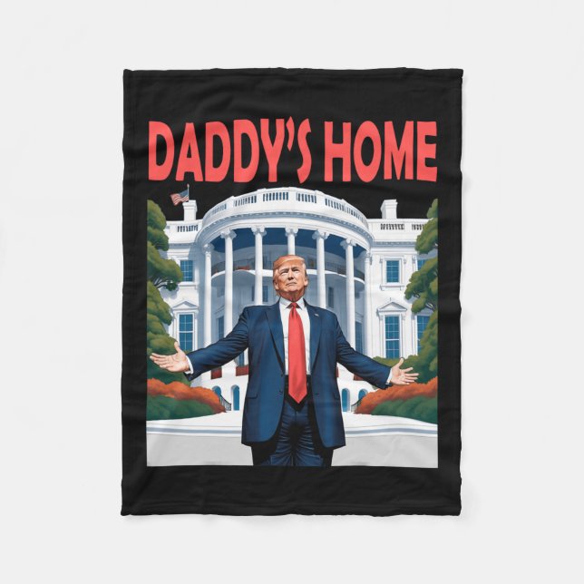 Cobertor De Velo Casa Branca de Trump Daddys (Frente)