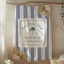 Casa de Praia Listras Azuis Boho Farmhouse Costeir