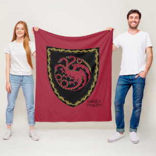 Cobertor De Velo CASA DO DRAGÃO   House Targaryen Crest