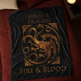 Cobertor De Velo CASA DO DRAGÃO | Símbolo da Casa Targaryen