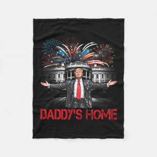 Cobertor De Velo Casa do Papai Casa Branca 2025 Presidente Trump 