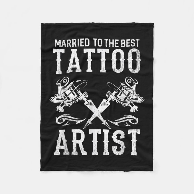 Cobertor De Velo Casado Com A Esposa Ou Marido Da Melhor Tatuagem (Frente)
