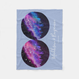 Cobertor De Velo Casais Personalizados Zodiac Oferece Qualquer Horo