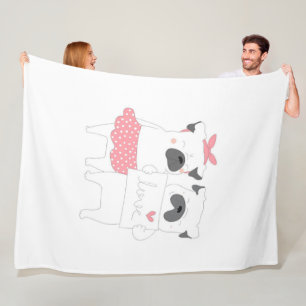 Cobertor De Velo Casal Bonito, Bulldog Francês  Pão