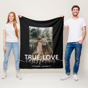 Cobertor De Velo Casal De Amor Verdadeiro Foto Fleece Blanket