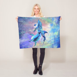 Cobertor De Velo Casal Dolphin Baby Flece Blanket
