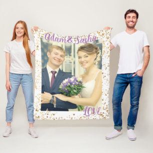 Cobertor De Velo Casamento de fotografia personalizada russa e bran