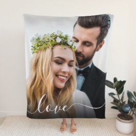 Cobertor De Velo Casamento de Sobreposição de Fotos do Script Branc