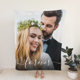 Cobertor De Velo Casamento de Sobreposição de Fotos do Script Branc