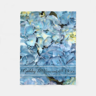 Cobertor De Velo Casamento floral do Hydrangea azul