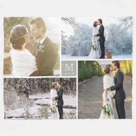 Cobertor De Velo Casamento moderno cinzento morno da colagem da