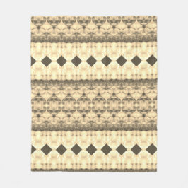 Cobertor De Velo Castanho e Creme