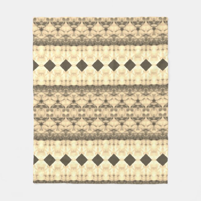 Cobertor De Velo Castanho e Creme (Frente)