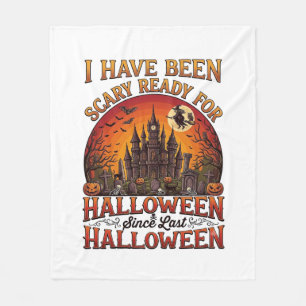 Cobertor De Velo Castelo Assombrado de Halloween Pronto e Assustado