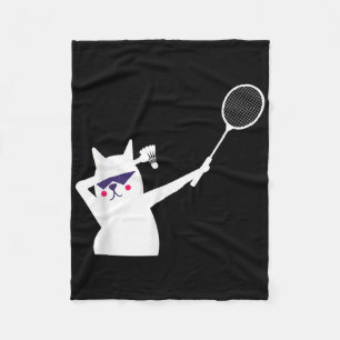 Cobertor De Velo Cat Badminton Shuttle Para Mulheres Homens Criança