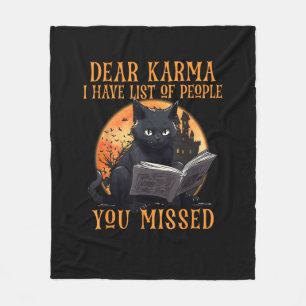 Cobertor De Velo Cat Caro Karma Tenho Uma Lista De Pessoas Que Você