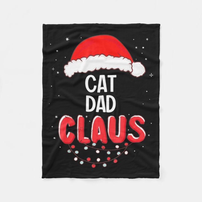 Cobertor De Velo Cat Dad Santa Claus Christmas Matching Costume For (Frente)