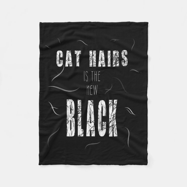 Cobertor De Velo Cat Hair Is The New Black Funny  (Frente)
