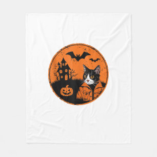 Cobertor De Velo Cat Halloween Art 2024 Kitten Cats Men Women Kids