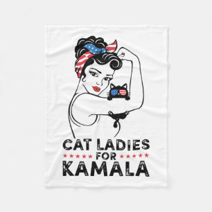 Cobertor De Velo Cat Ladies For Kamala Harris Para O Presidente 202