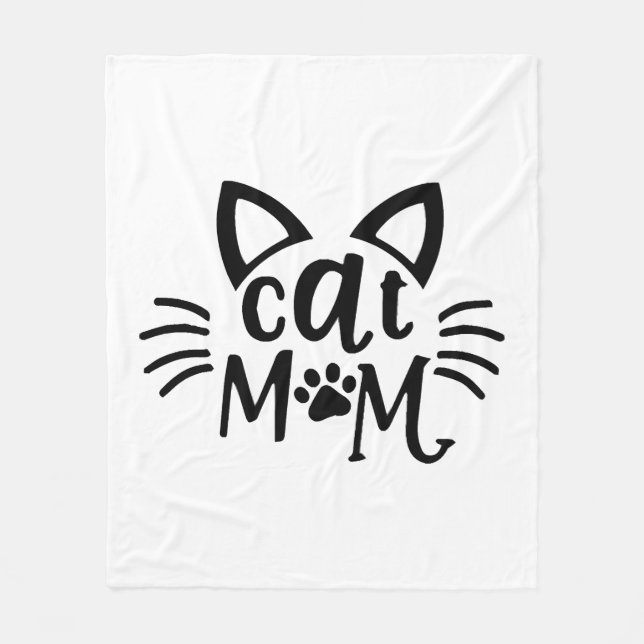 Cobertor De Velo Cat Mãe (Frente)