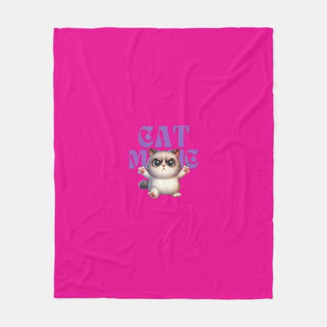 Cobertor De Velo Cat Magic Fleece Blanket (Frente)