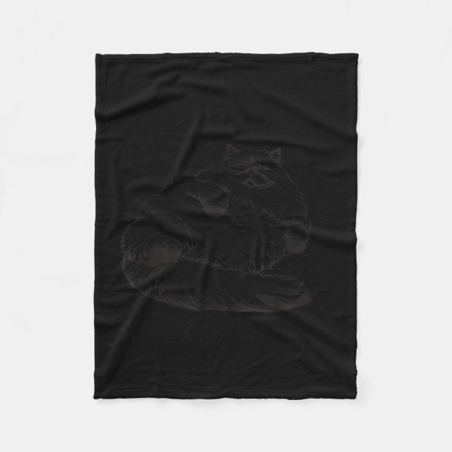 Cobertor De Velo Cat Mother I Am But Skin And Bones  (Frente)