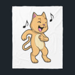 Cobertor De Velo Cat Music Dance<br><div class="desc">This design is the perfect gift for a birthday,  Christmas and other celebrations. It is suitable for women,  men and kids.</div>