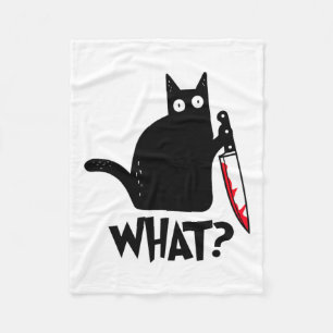 Cobertor De Velo Cat Que Camisa Negra Engraçada De Gato