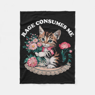 Cobertor De Velo Cat Rage me consome