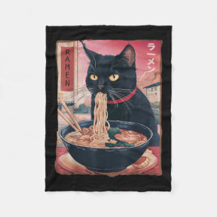 Cobertor De Velo Cat Ramen Noodle Anime Japonês Kawaii Oferece Home