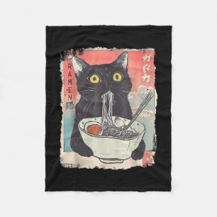Cobertor De Velo Cat Ramen Noodle Anime Japonês Ramen Kawaii