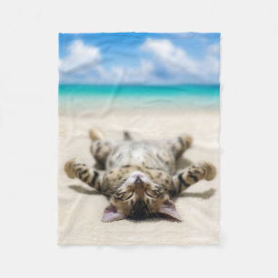 Cobertor De Velo Cat Sunbelt na praia 