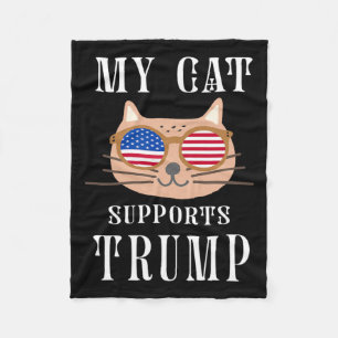 Cobertor De Velo Cat Suporta Trump 2024 Retire a Eleição Americana