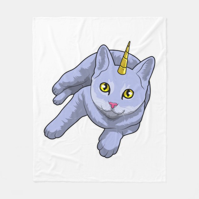Cobertor De Velo Cat Unicorn (Frente)