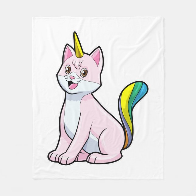 Cobertor De Velo Cat Unicorn (Frente)