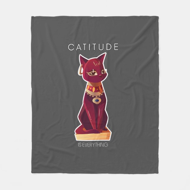 Cobertor De Velo CATITUDE é tudo (Frente)