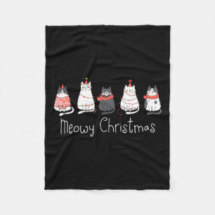Cobertor De Velo Catmas Meowy Gato de Natal Gatos Frescos Papais no