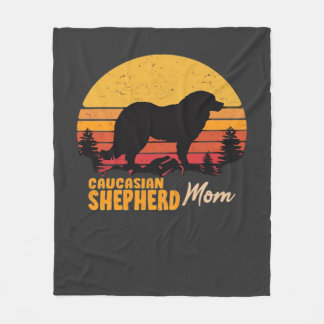 Cobertor De Velo Caucasian Shepherd Dog Mãe Vintage Retro Clássico