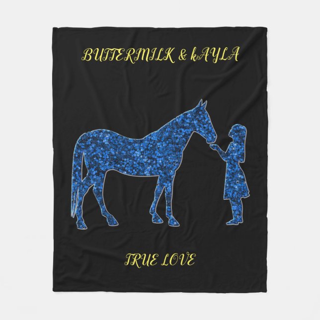 COBERTOR DE VELO CAVALHEIRO DE "VERDADEIRO AMOR" COM NOME PERSONALI (Frente)