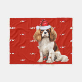 Cobertor De Velo Cavalier Spaniel Dog com o nome Patterno Natal
