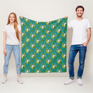 Cobertor De Velo Cavalo Branco com Sapato de Cavalo Ouro, Padrão de